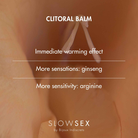 Розігрівальний бальзам для клітора Bijoux Indiscrets Slow Sex Clitoral balm - фото №4