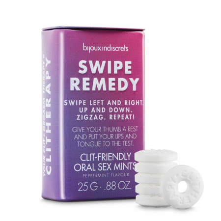 М'ятні цукерки Bijoux Indiscrets Swipe Remedy – clitherapy oral sex mints без цукру - фото №3