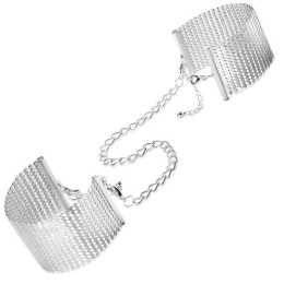 Наручники Bijoux Indiscrets Desir Metallique Handcuffs - Silver, металеві, стильні браслети - фото