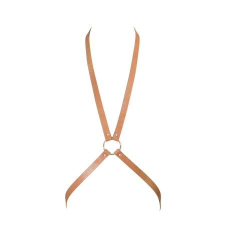 Портупея Bijoux Indiscrets MAZE - 8 Harness Brown, екошкіра - фото