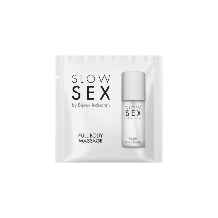 Пробник силіконового гелю для масажу всього тіла Bijoux Indiscrets Slow Sex Full body massage - фото