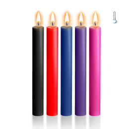 Набір воскових свічок Art of Sex Thin 16 см (5 шт), низькотемпературні, тонкі - - фото №2