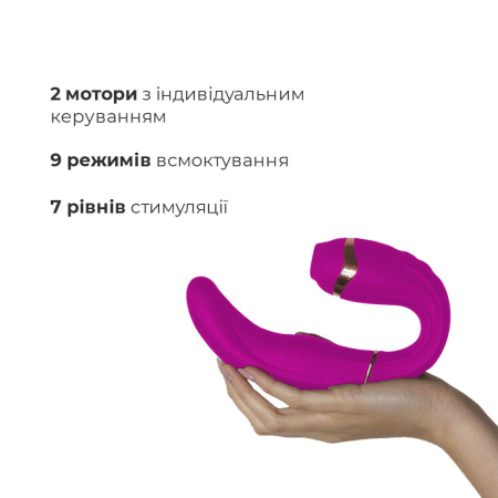 Пульсатор із вакуумною стимуляцією клітора Adrien Lastic My G (Pink) - фото №3