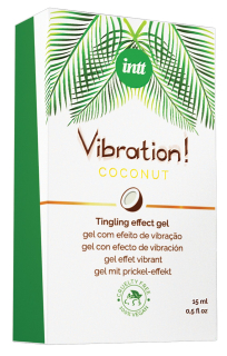 Рідкий вібратор Intt Vibration Coconut Vegan (15 мл), дуже смачний, діє до 30 хвилин - - фото №3