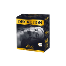 Повітропроникний кляп Alive Discretion Black - - фото №3