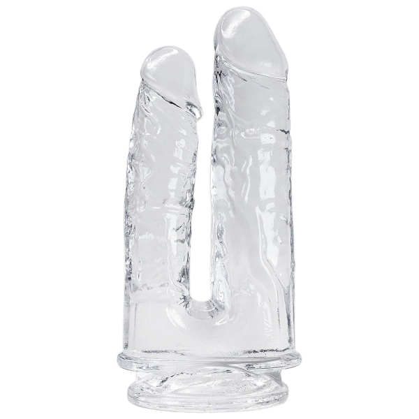 Прозорий фалоімітатор Alive Imperium Jelly Dildo для подвійного проникнення - фото