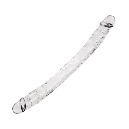 Прозорий двосторонній фалоімітатор Alive Supreme Jelly Dildo - фото