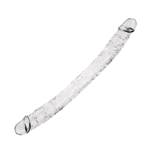 Прозорий двосторонній фалоімітатор Alive Supreme Jelly Dildo - фото