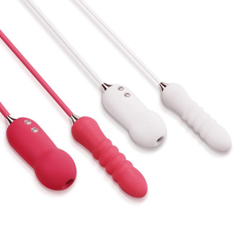 Пульсатор з вакуумним стимулятором KISTOY Cathy White на гнучкому з'єднанні - №8