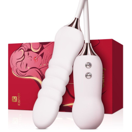 Пульсатор з вакуумним стимулятором KISTOY Cathy White на гнучкому з'єднанні - №2