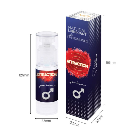 Змазка на водній основі MAI Attraction for Him (50 мл) з феромонами для нього - фото №3