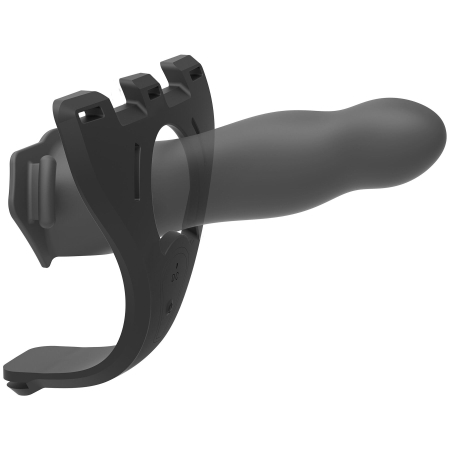 Страпон унісекс Doc Johnson Body Extensions – Be Aroused, вібрація, пульт керування, порожня насадка №3