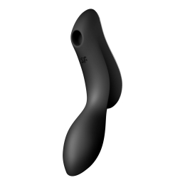 Вакуумний стимулятор з вібрацією Satisfyer Curvy Trinity 2 Black - - фото №2