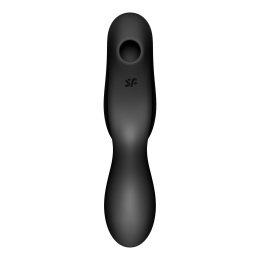 Вакуумний стимулятор з вібрацією Satisfyer Curvy Trinity 2 Black - - фото №4