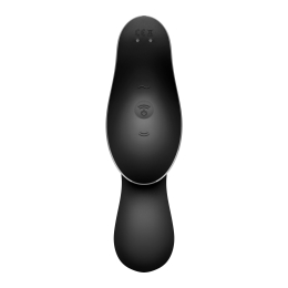 Вакуумний стимулятор з вібрацією Satisfyer Curvy Trinity 2 Black - - фото №3