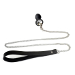 Силіконова анальна пробка Art of Sex Metal Anal Plug with Leash size S з повідцем Black - фото №2