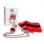 Наручники з металевою анальною пробкою Art of Sex Handcuffs with Metal Anal Plug size M Red - фото