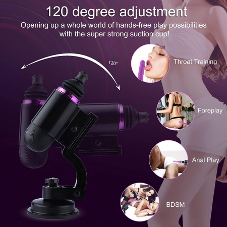 Міні секс-машина Hismith Mini Capsule Sex-Machine with Strong Suction Cup, потужна, перезаряджувана №4