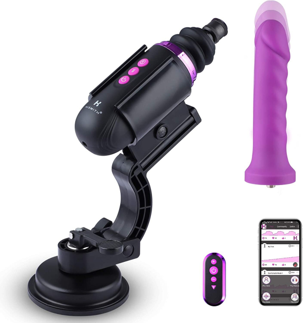 Міні секс-машина Hismith Mini Capsule Sex-Machine with Strong Suction Cup, потужна, перезаряджувана 