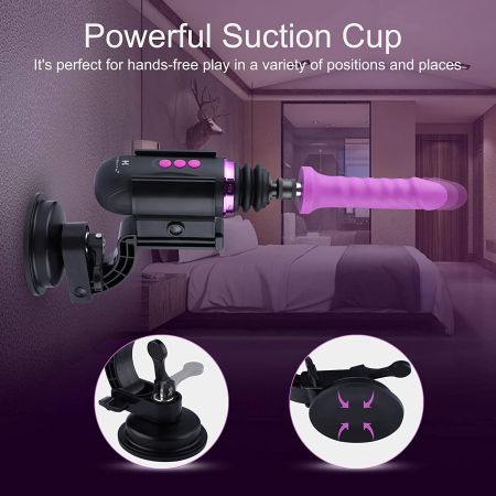 Міні секс-машина Hismith Mini Capsule Sex-Machine with Strong Suction Cup, потужна, перезаряджувана №7