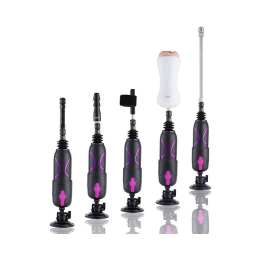 Набір адаптерів для секс-машин Hismith Luxury Kit - KlicLok System Set - - фото №2