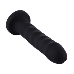 Силіконовий фалоімітатор для секс-машин Hismith 7.1? Anal Dildo Black, система KlicLok - фото