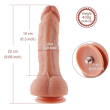 Ультрареалістичний фалоімітатор для секс-машин Hismith 8.3? 2-layers Silicone Flesh Dildo, 2-шаровий - фото №7