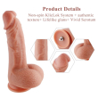 Ультрареалістичний фалоімітатор для секс-машин Hismith 8.3? 2-layers Silicone Flesh Dildo, 2-шаровий - фото №2