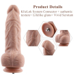 Гнучкий фалоімітатор для секс-машин Hismith 9.25? Silicone Dildo, система KlicLok - фото №2