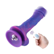 Фалоімітатор 8.2? з вібрацією для секс-машин Hismith Purple Silicone Dildo with Vibe, KlicLok - фото №1