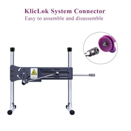 Фалоімітатор 8.2? з вібрацією для секс-машин Hismith Purple Silicone Dildo with Vibe, KlicLok - - фото №8