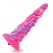 Фантазійний фалоімітатор 10.12? для секс-машин Hismith Silicone Dildo rose Monster Series, KlicLok - фото №1