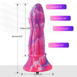 Фалоімітатор для секс-машин Hismith 10.3? Silicone Monster Dildo Series, KlicLok та присоска - - фото №3