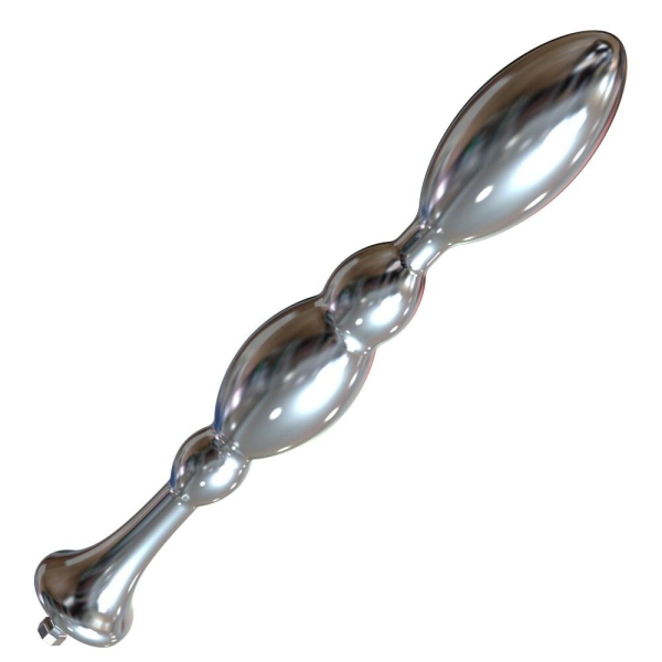 Металевий анальний плаг для секс-машин Hismith Bullet Anal Toy, система KlicLok - фото