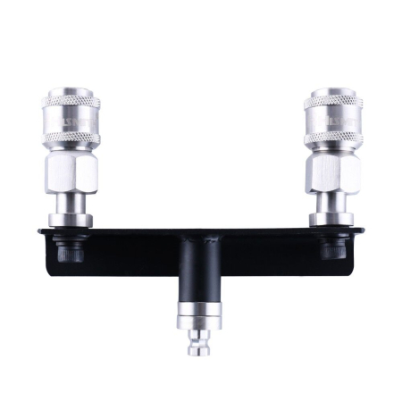 Подвійний конектор для секс-машин Hismith Quick Connector Adapter with Double Head, система KlicLok - фото №2