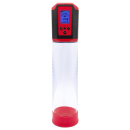 Автоматична вакуумна помпа Men Powerup Passion Pump Red, LED-табло, перезаряджувана, 8 режимів - фото