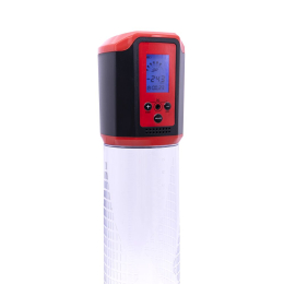 Автоматична вакуумна помпа Men Powerup Passion Pump Red, LED-табло, перезаряджувана, 8 режимів - - фото №4