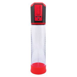 Автоматична вакуумна помпа Men Powerup Passion Enlargement system Red, перезаряджувана, 5 режимів - фото