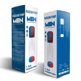 Автоматична вакуумна помпа Men Powerup Passion Enlargement system Red, перезаряджувана, 5 режимів - - фото №3