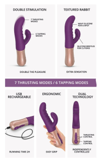 Подвійний пульсатор-кролик Love To Love SASSY BUNNY - PURPLE RAIN - - фото №6