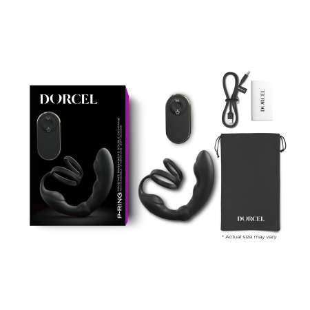 Масажер простати Dorcel P-Ring з ерекційним кільцем та пультом ДК - фото №5
