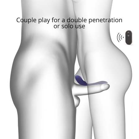 Вібратор для пар із пультом ДК Love To Love MATCH UP - MIDNIGHT INDIGO - фото №3