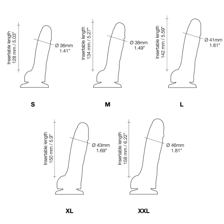 Реалістичний фалоімітатор Strap-On-Me Sliding Skin Realistic Dildo Vanille L, ефект рухливої шкіри - фото №7