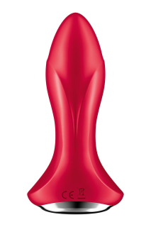 Анальна смарт-вібропробка із перлинним масажем Satisfyer Rotator Plug 1+ Red - - фото №7