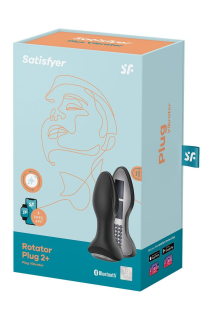Анальна смарт-вібропробка із перлинним масажем Satisfyer Rotator Plug 2+ Black - - фото №9