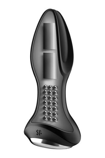 Анальна смарт-вібропробка із перлинним масажем Satisfyer Rotator Plug 2+ Black - фото №3