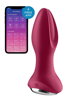 Анальна смарт вібропробка із перлинним масажем Satisfyer Rotator Plug 2+ Violet - фото