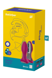 Анальна смарт вібропробка із перлинним масажем Satisfyer Rotator Plug 2+ Violet - - фото №9
