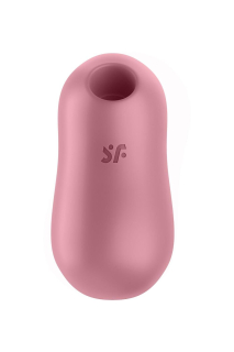 Вакуумний стимулятор із вібрацією Satisfyer Cotton Candy Light Red - - фото №3