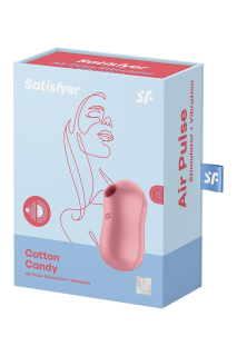 Вакуумний стимулятор із вібрацією Satisfyer Cotton Candy Light Red - - фото №7